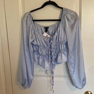 Forever 21 Long Sleeve Crop Top